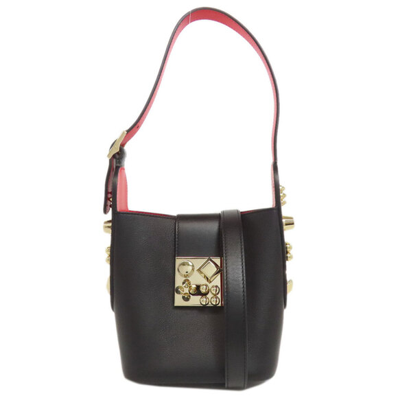 CHRISTIAN LOUBOUTIN Black Leather Bag - Picture 1 of 11
